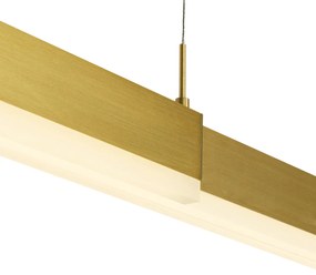 Moderne verstelbare hanglamp goud incl LED - Lamba