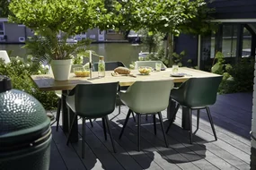 Hartman Sophie Studio dining armstoel - Night Green - Alu poot
