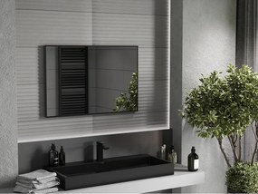 Mexen Loft rechthoekige badkamerspiegel 90 x 60 cm, zwarte lijst - 9852-090-060-000-70