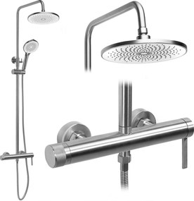 Doucheset Rea Rivo Brush Nickel