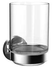 Emco Round glashouder met glas chroom 432000100