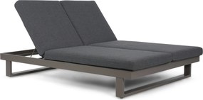 Lifestyle Garden Furniture Massimo Ligbed Met Kussen Antraciet/carbon Aluminium Grijs