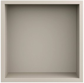 Looox Basic BoX inbouwnis 30x30x7cm sand beige matt