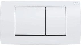 Geberit Twinline bedieningplaat, 2-toets spoeling frontbediening voor toilet 34x18.5cm wit 115.899.KJ.1