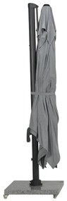 Garden Impressions Zweefparasol Hawaii Big Pole 350x350 - donker grijs - licht grijs