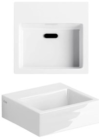 Clou Flush 1 keramische fontein 28cm zonder kraangat wit glans