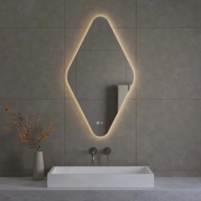 Best Design Wieber LED spiegel ruitvorm met spiegelverwarming 100x50cm