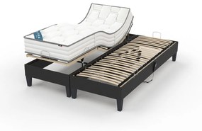 Ensemble beddenbodem + matras met veren