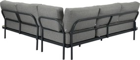 The Outsider Hoek loungeset Thomas | Antraciet | Acacia &amp; Aluminium | The Outsider