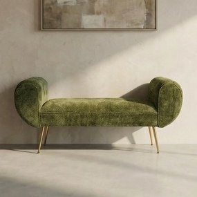 Groen Bankje Met Goud