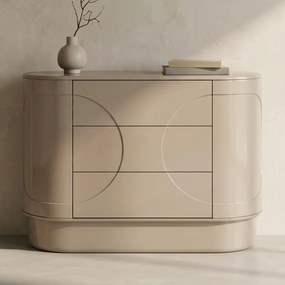 Beige Retro Ladekast - 100x42x75cm.