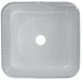 Sapho Skyfall glazen waskom 40x40cm