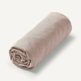 Hoeslaken in gewassen linnen, Elina voor dikke matras