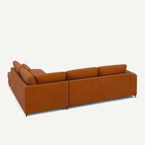 Omvormbare hoekbank rechts, linnen fluweel, Marsile