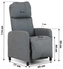 Lifestyle Garden Furniture Real Bistrostoel Textiel Grijs