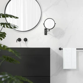 Geesa Mirror scheerspiegel 1 arm 3x vergrotend zwart