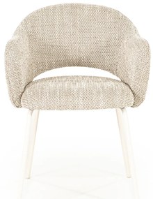 By-Boo Story Wit-frame Eetkamerstoel Taupe