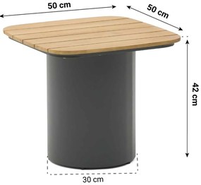 Stoel en Bank Loungeset 5 personen Aluminium/rope Grijs  Coco Vinci/Ronda