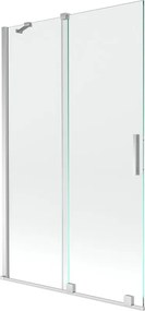 Mexen Velar 2-delige uitschuifbare badwand 110 x 150 cm, transparant, chroom - 896-110-000-01-01