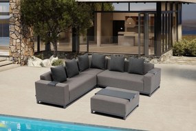 Hoek loungeset 5 personen Outdoor textiel Grijs De Laan Projects
