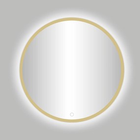 Best Design Nancy Rivoli ronde spiegel goud incl. LED verlichting Ø 120cm
