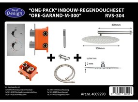 Best Design One Pack inbouw regendoucheset Ore-Garand M 300 RVS 4009290