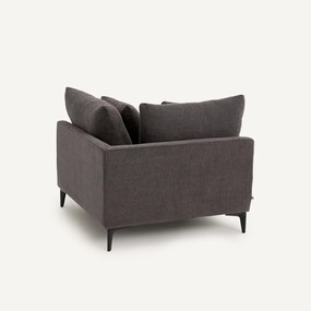 Hoekbank van gevlochten polyester, MODERNISTE, ontwerp Emmanuel Gallina