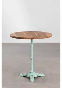 Ronde Barkruk Van Acaciahout Vienna Ø70 Cm & Groen Paradijs Eiland - Sklum