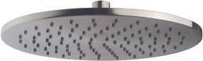 Saqu Shine Hoofddouche Ø25 cm Gebrosteld Staal