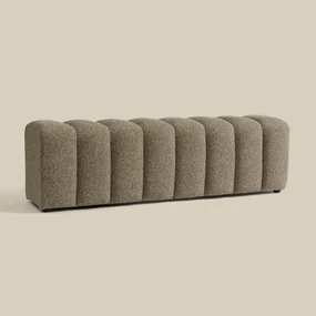 Bankje 160 Cm Taupe Stof