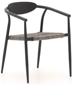 + 15% kassakorting | Dining tuinstoel | Manifesto Cavone | Rope (touw) | Grijs | Stapelbaar | Kees Smit Tuinmeubelen