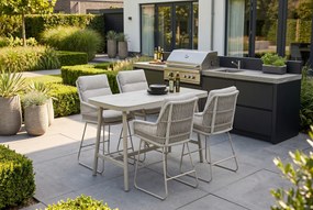 Barset 4 personen 150 cm Rope Zand/Beige Lifestyle Garden Furniture Vicente/Tavano
