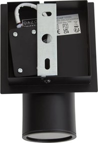 Moderne badkamer spot zwart vierkant IP44 - Ducha