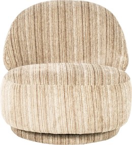 Retro Stoffen Fauteuil Bruin