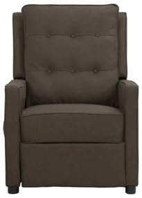 vidaXL Fauteuil verstelbaar stof bruin