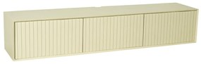 Starfurn Madison Sand Beige Tv-meubel Hangend Ribbels 160 Cm - 160x35x30cm.