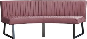 Eetkamerbank - Hengelo - stof Element roze 10 - geschikt voor ovale tafel 200 cm