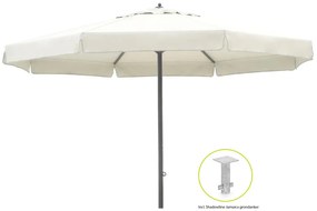 Parasol Shadowline Jamaica | Rond | 500cm | Met draaihendel | Grijs/Antraciet  | Kees Smit Tuinmeubelen