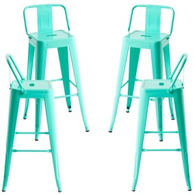 Set 4 Krukken Torix Rugleuning