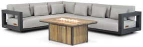 Hoek loungeset  Aluminium Grijs 6 personen 4 Seasons Outdoor Metropolitan/Lifestyle