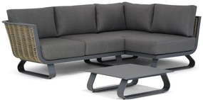 Chaise Loungeset Aluminium/wicker Grijs 3 personen Santika Furniture Santika Tika