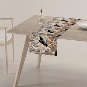 Dekoria Rechthoekige tafelloper, beige-bruin, 40 x 130 cm