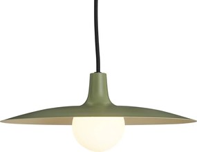 Modern railsysteem zwart met 2 spots en 3 hanglampen groen 1-fase - Slimline Uzzy Panzi