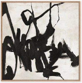 Handgeschilderd ingelijst canvas Art Playblack