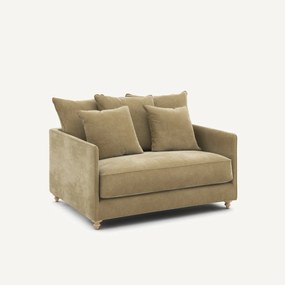 2-zits slaapbank in stonewashed fluweel, Lazare