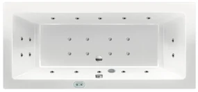 Lambini Designs Cube Bubbelbad Silent 190x90cm 10+4+2 hydro en 8 aero jets + kleurenlamp