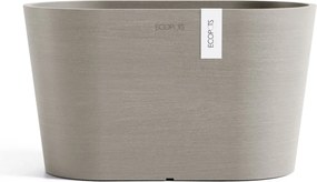 Ecopots bloempot Tokyo 30 met waterreservoir - Ovaal - Taupe - 30 x 17 x H17 cm