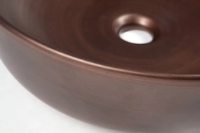 Sapho Priori keramische ronde waskom 41.5cm koper