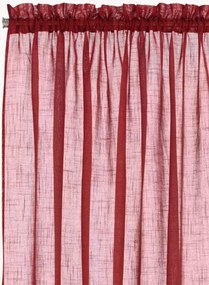 Transparante gordijnen met linnenlook en tunnelzoom Lara, 2-delig, B 134 cm