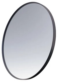 Saniclass Retro Line spiegel rond 120cm frame mat zwart NAK001-120MB